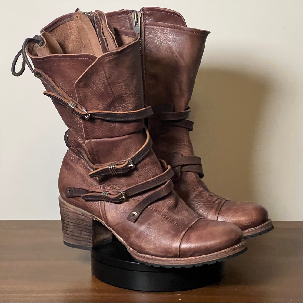 Freebird by Steven Cora Brown Lace Up Boots